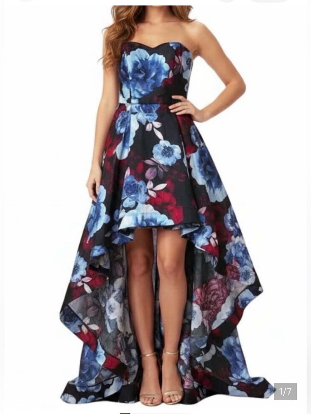 Speechless Floral Hi / Low Juniors Sleeveless Party Dress Size 9